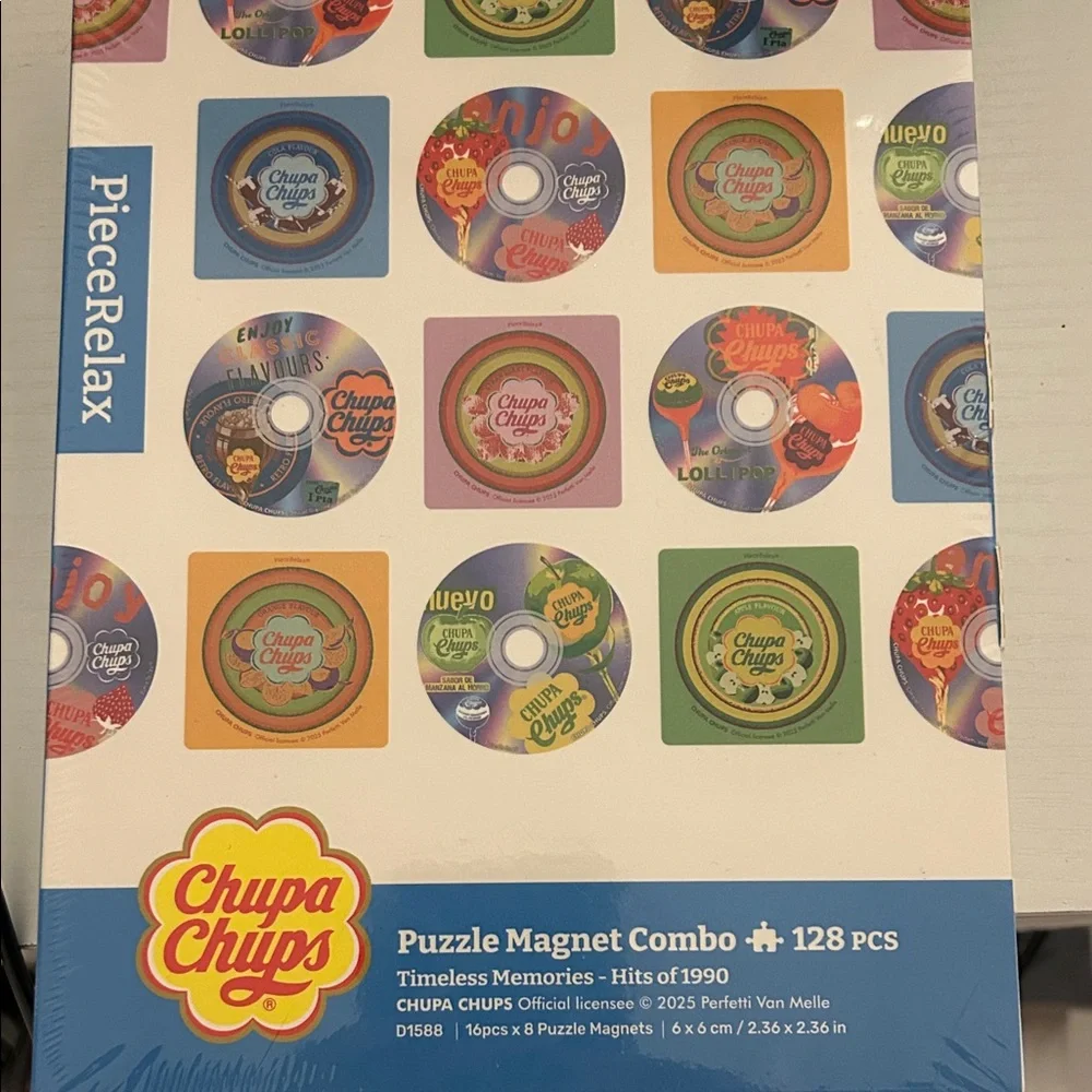 Piece Relax chupa chups X piece relax magnet puzzle for adults 128 pieces